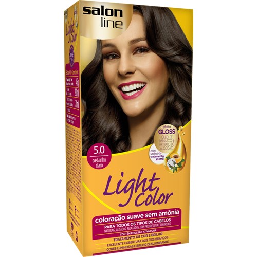 Tonalizante Salon Line Light Castanho Claro 5.0
