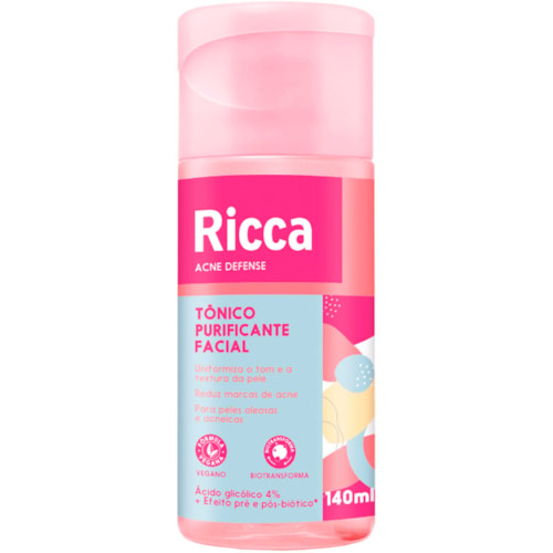 Tônico Facial Ricca Acne Defense 140ml