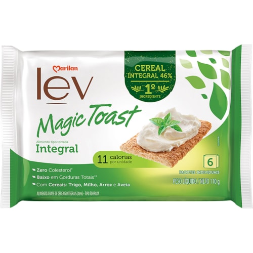 Torrada Lev Magic Toast Integral 110g