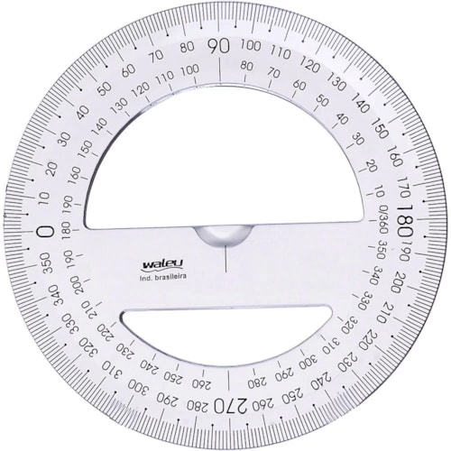 Transferidor Plástico Waleu 360°