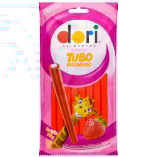 Tubo Recheado Dori Morango 70g