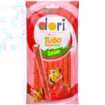 Tubo Recheado Dori Morango Ácido 70g