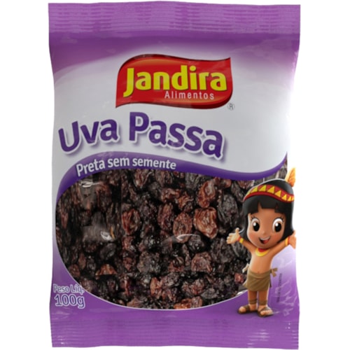 Uva Passa Preta Jandira sem Semente 100g