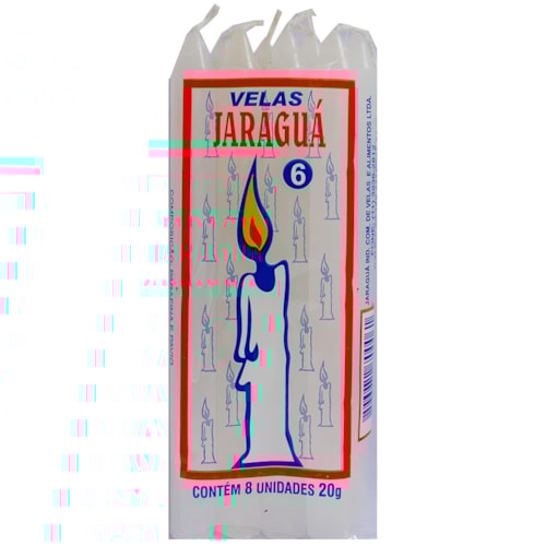 Vela Jaraguá Palito Nº6 - 20g 6 Unidades