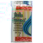 Vela Sandero Facera Branca N2 14g 8 unidades