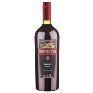 Vinho Bordô Suave Country Wine 1l