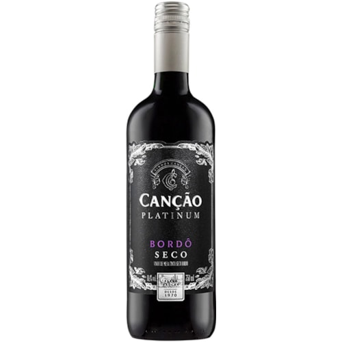 Vinho Canção Platinum Bordô Seco 750ml