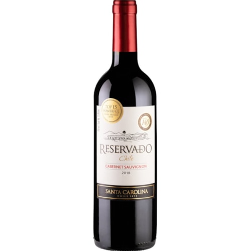 Vinho Chileno Santa Carolina Reservado Meio Seco Carmenére 750ml  