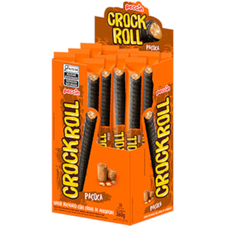 Wafer Crock Roll Trento Sabor Paçoca 15g