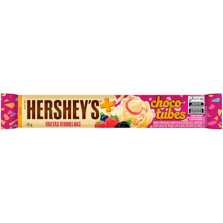 Wafer Hershey's Choco Tubes Frutas Vermelhas 25g