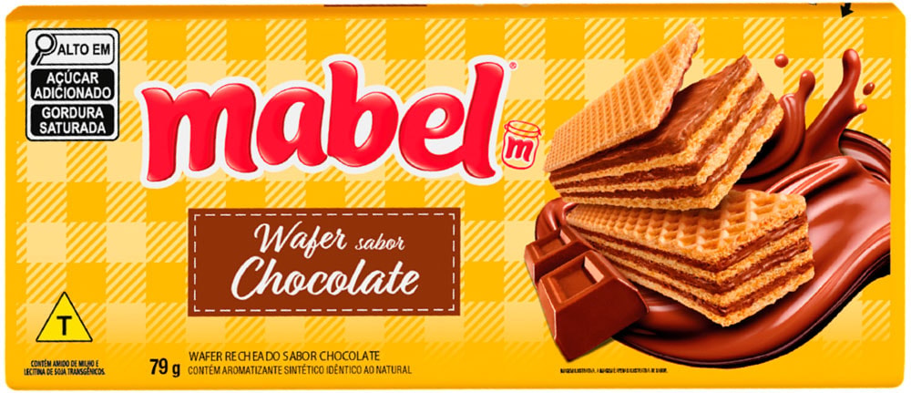 Wafer Mabel Sabor Chocolate 79g - Destro