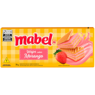 Wafer Mabel Sabor Morango 79g