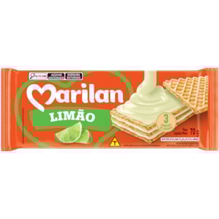 Wafer Marilan Sabor Limão 70g