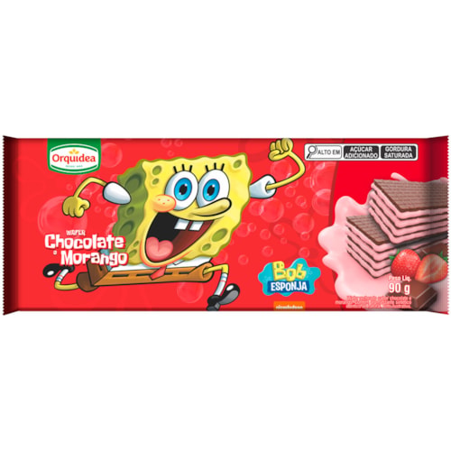 Wafer Orquídea Sabor Chocolate e Morango 90g