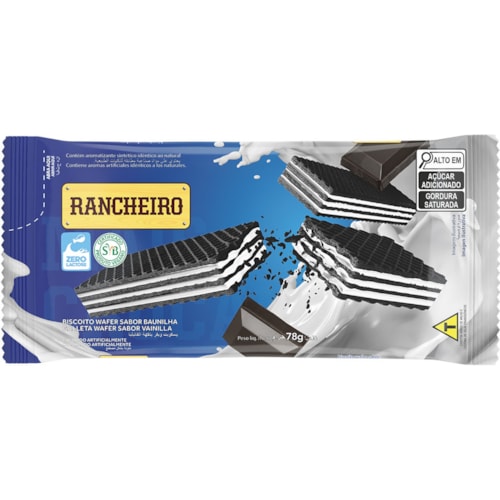 Wafer Rancheiro Sabor Baunilha 78g