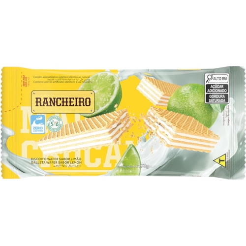 Wafer Rancheiro Sabor Limão 78g