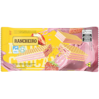 Wafer Rancheiro Sabor Morango 78g