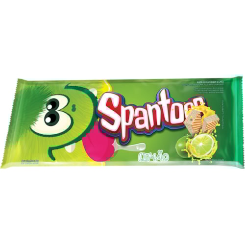 Wafer Spantooo Sabor Limão 80g