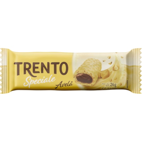 Wafer Trento Avelã Branca 26g